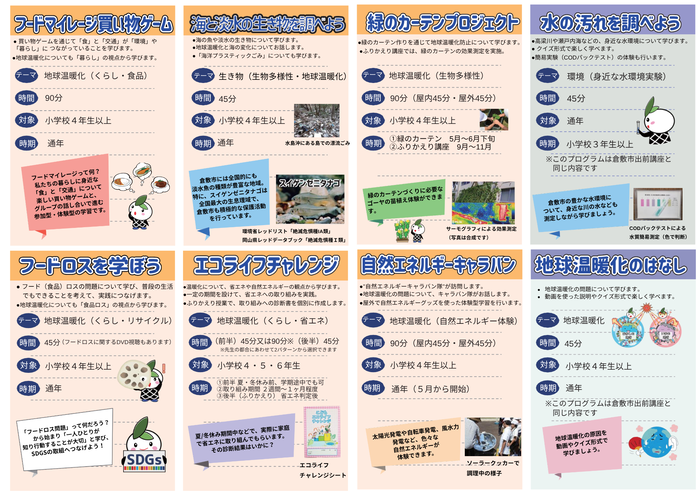 イラスト：出前講座一覧