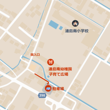 連島南子育て広場の周辺地図