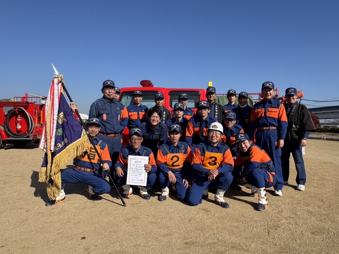 小型ポンプ操法優勝チーム