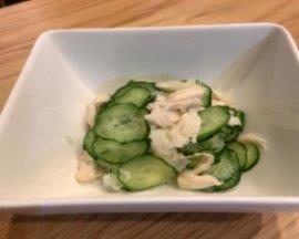 写真：鶏ささみときゅうりのおろし和え