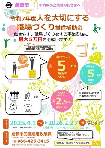 写真：補助金チラシ