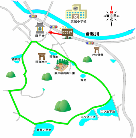 地図:藤戸コース図