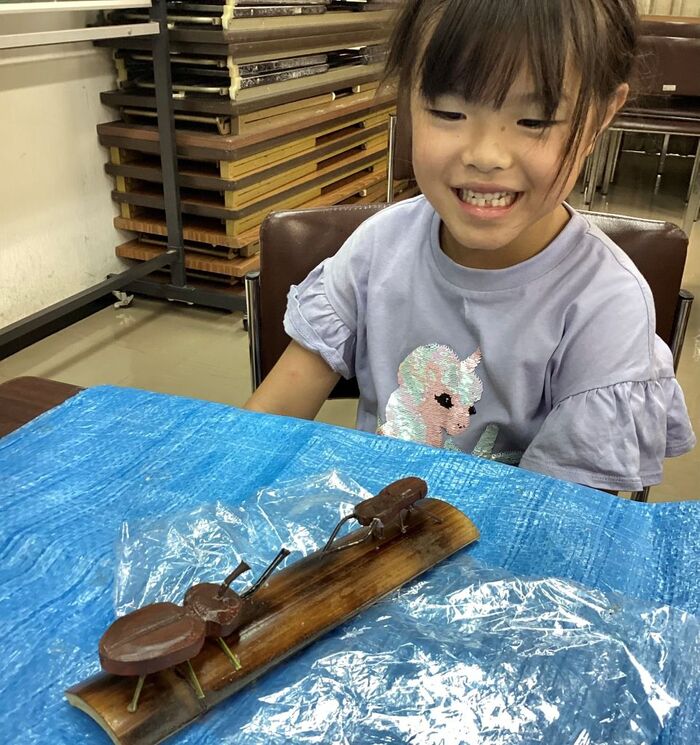 完成作品例(カブトムシとクワガタ)