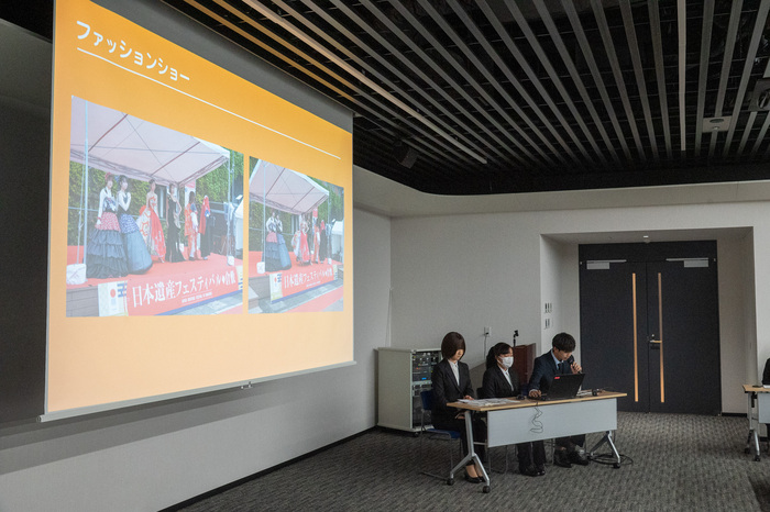 写真：倉敷市立短期大学の発表の様子