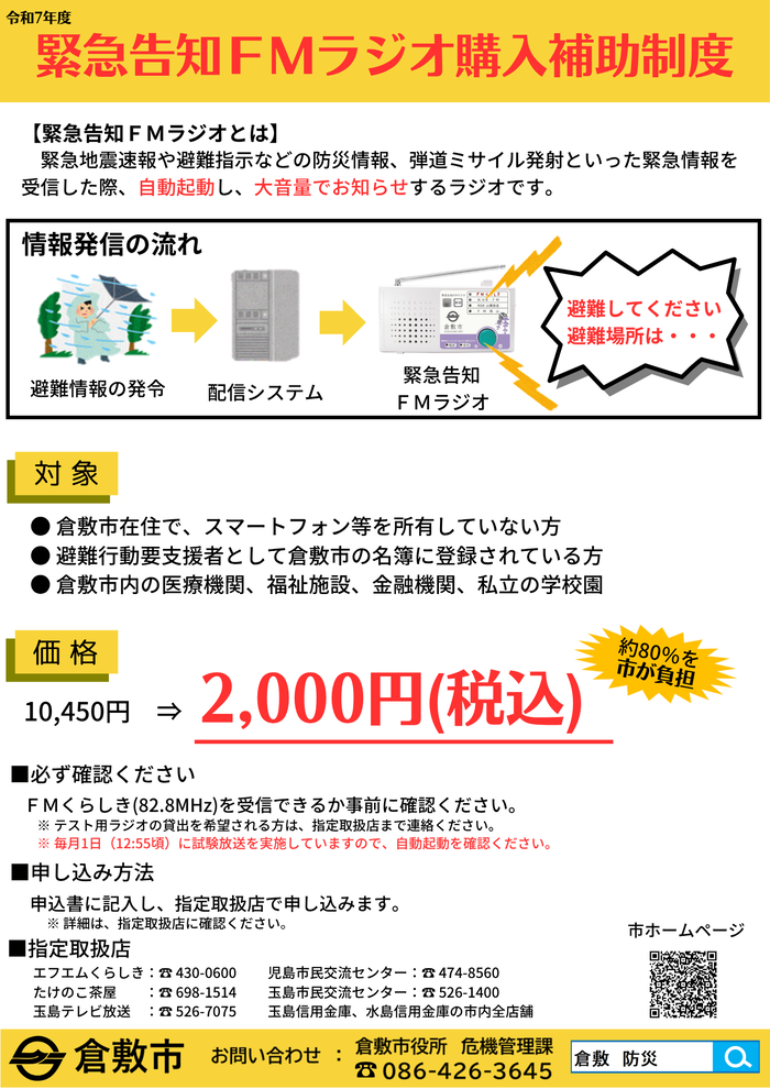写真：告知チラシ