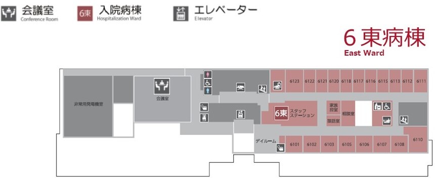 画像：6階フロアガイド