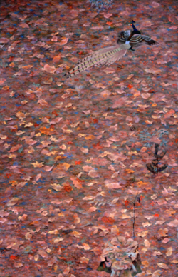 作品画像:池田遙邨「閑」1971年