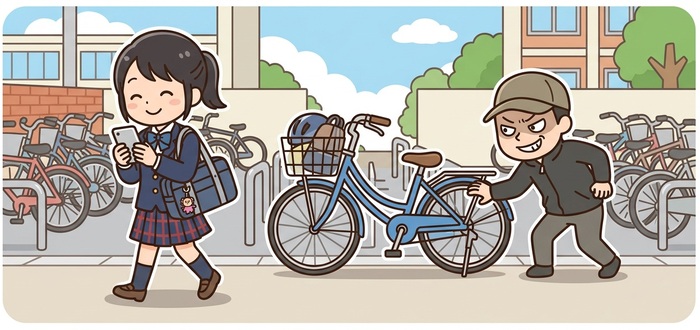 自転車盗イメージ
