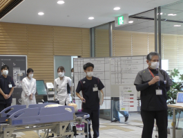 写真：トリアージエリア設置