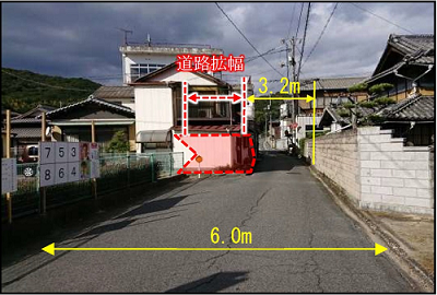 児島地区避難路拡幅