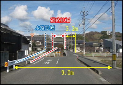 玉島地区避難路拡幅