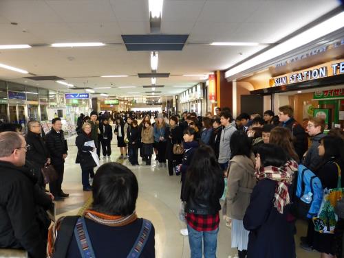 倉敷駅にて出発のとき