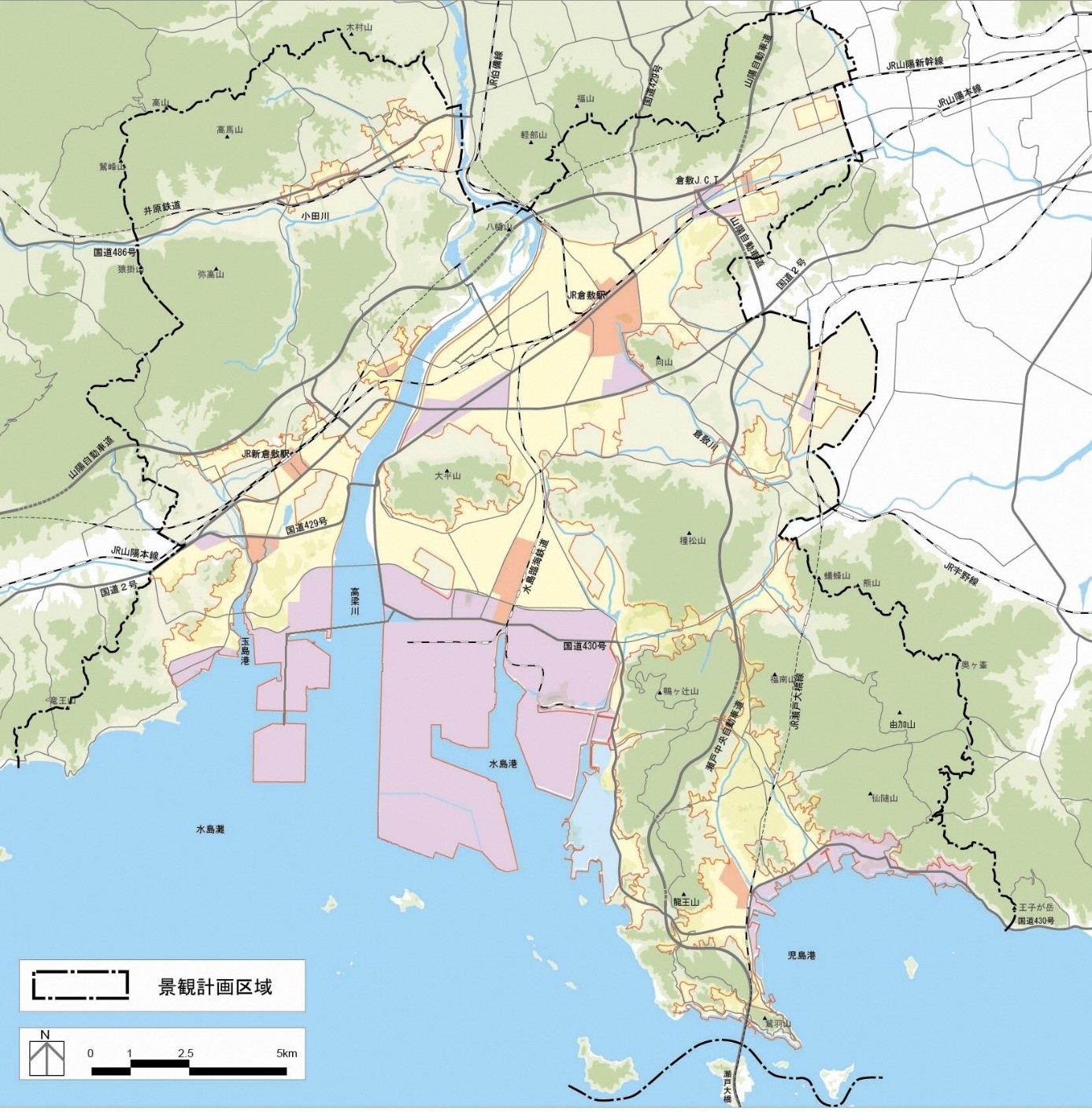 類型別基準の対象地図