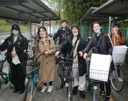 留学生への中古自転車交付