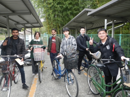 留学生への中古自転車交付