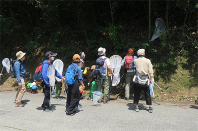 高梁川流域自然たんけん（倉敷市）観察会のようす１