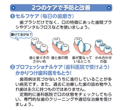 ２つのケアで予防と改善