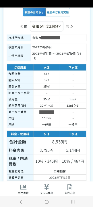 利用実績