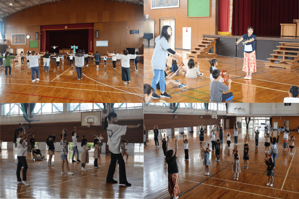 ほにや倉敷と踊ろう　水島よさこい体験会の様子