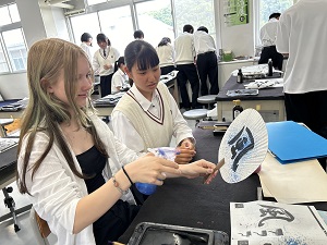 通学体験の様子