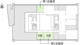 平面図：美術館3階