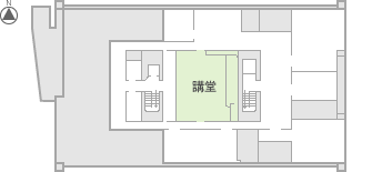 美術館講堂平面図