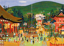 池田遙邨｢祇園神社｣1931年