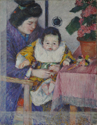 「母と子」1914年