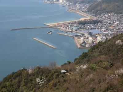 遊歩道からの唐琴付近の遠望