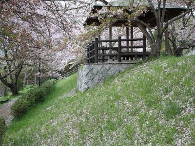 花と東屋